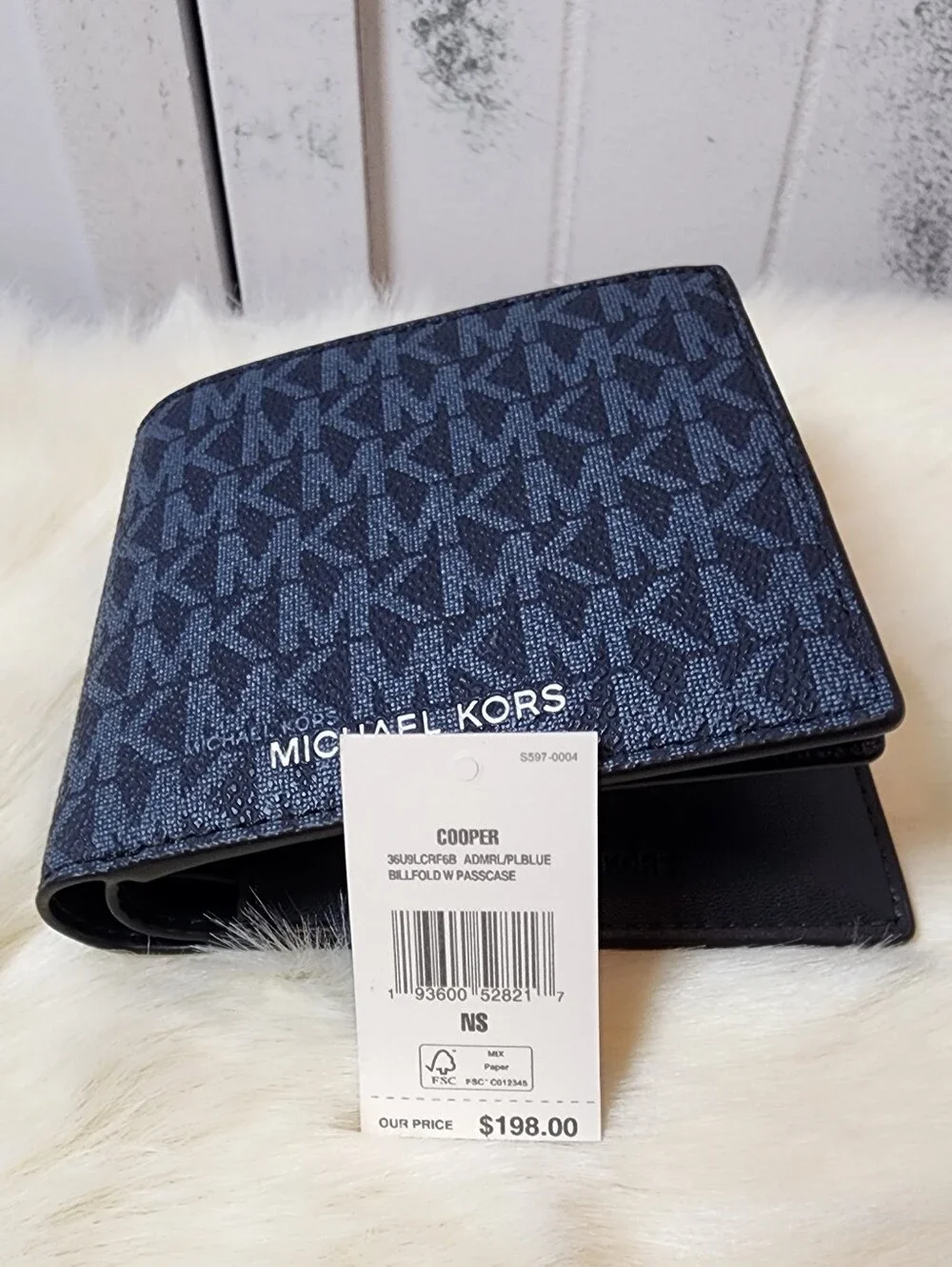 Michael Kors Navy Signature Cooper Wallet